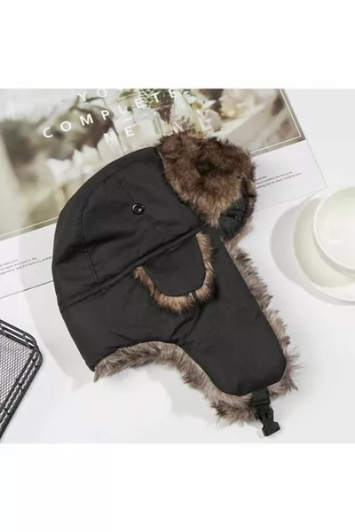 الفراء مفصلة قبعة الطيار كالباك الأذن قبعة