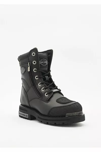 Riddick Damenstiefel aus schwarzem Leder