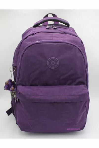 Wasserdichter Stoff Große Größe Unisex Lila Schulrucksack 