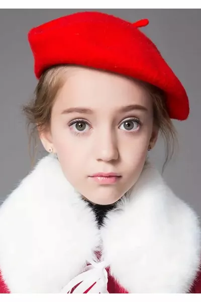 Bonnet Peintre Français Enfant en Feutre Rouge