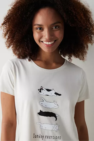 تمارين الأحد شورت متعدد الألوان طقم بيجامة