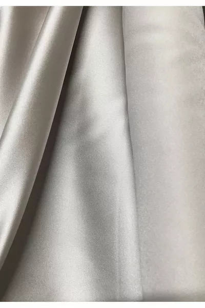 Sand Beige Luxus Qualität Mitteldicker Stoff Elastischer Hoher Taillenumfang Langer Maxi-Rock aus Acetat-Satin