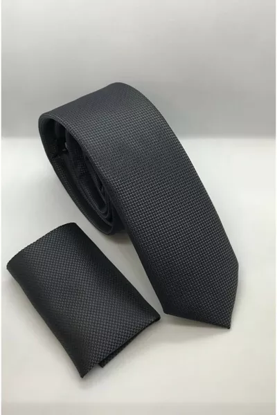 Men's Fume Patterned Handkerchief Tie