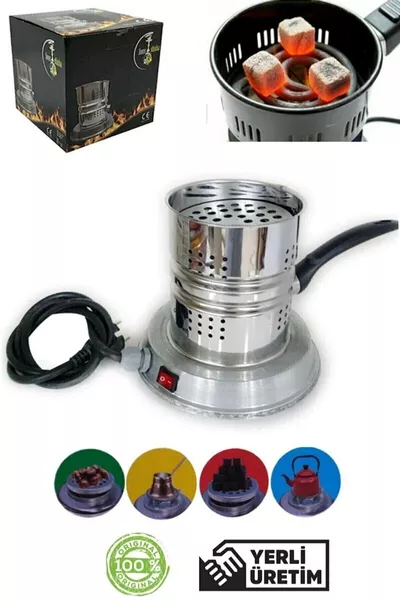 ماكينة إشعال الفحم للشيشة + فحمين هدية