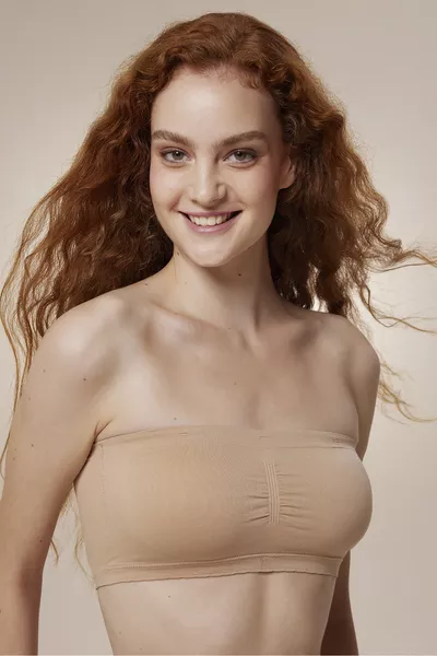 Ten Color Basic Strapless Wireless Bra
