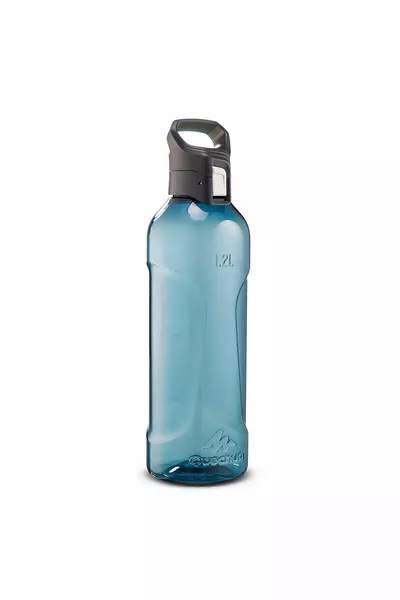Plastic Quechua Outdoor Plastic (ECOZEN®) Water Bottle - Blue - 1.2 Liters - Blue 1.2 L