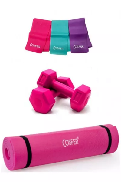 3 Lü Pilates Seti 6,5 Mm Mat