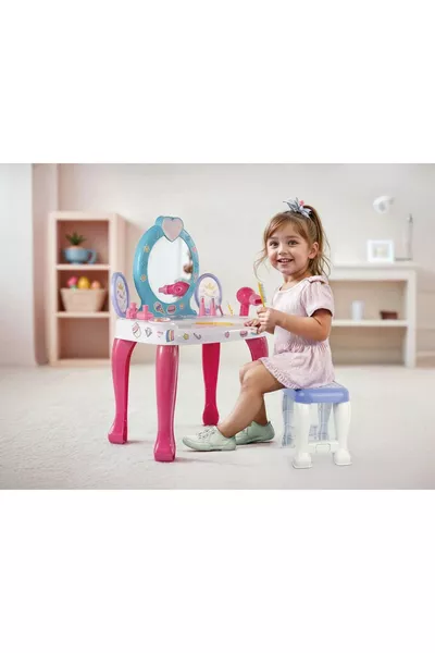 Makeup Table and Stool Set 
