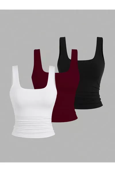 Дамска базова блуза 3 в 1 с ликра