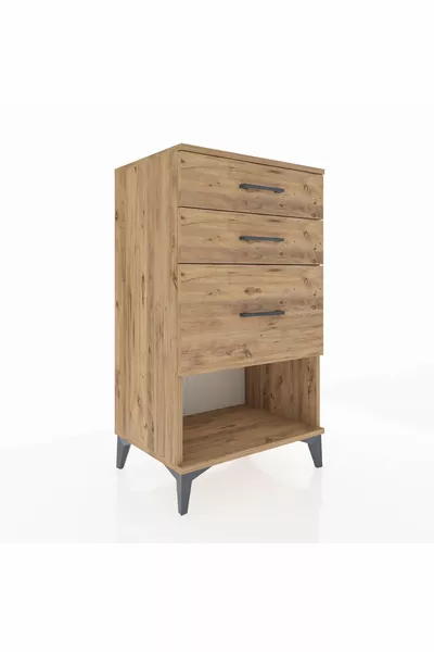 كومودين هايبريون بثلاثة أدراج - صنوبر