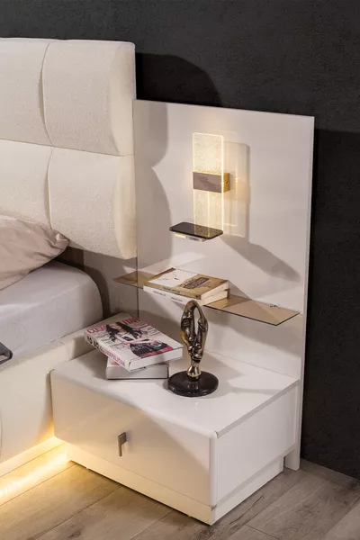 منضدة بحجرة إضاءة