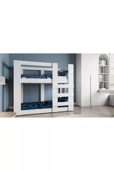 سرير بطابقين مصنوع من MDF متوافق مع سرير أغونيا