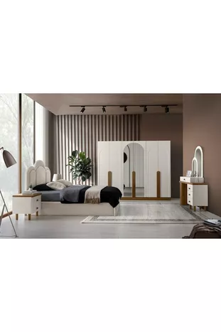 Olympos MDF-Based Bedroom Set
