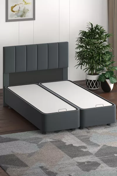 رأس سرير، رأس سرير كامليا رمادي غامق، خيارات القياس