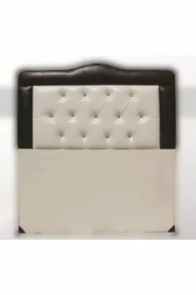 Headboard Artificial Leather Cream Coffee Combination Quilted Headboard