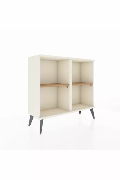 خزانة أدراج أرجيس بطابقين رفين حجر القمر/صنوبر