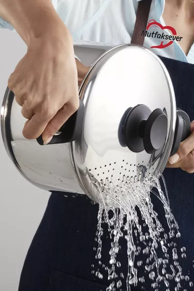 Keukenliefhebber Inductie Bodem Stalen Pastakookpan en Mantipan