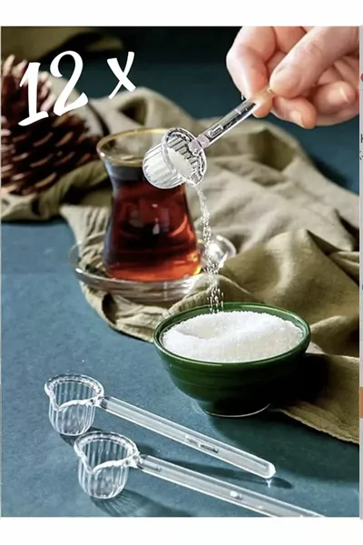  броя мика оригами формирани лъжички за захар и кафе | Лъжица за подправки, захар и кафе (НЕ Е СТЪКЛО)