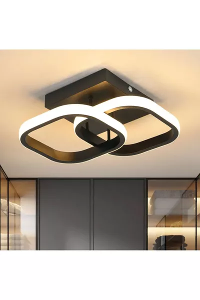 Hollykare Модел Единичен Плафонер LED Бяла Светлина UltraPower LED Полилей Хол Кухня Стая LED Полилей