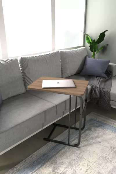 Журнальный столик Meltem из металла, многофункциональный, формы C