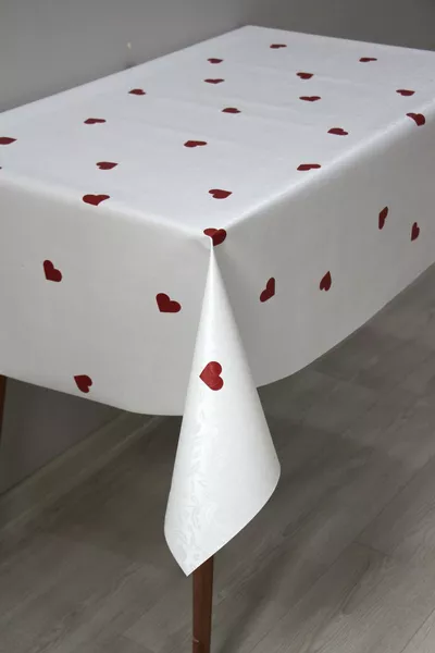 Lined Washable PVC Oilcloth Tablecloth -G