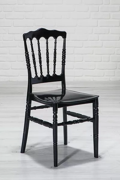 4 كراسي ميراي سوداء / شرفة-حديقة-مطبخ