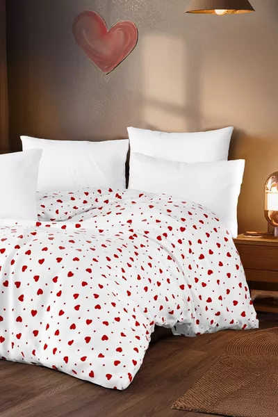 Heart Pattern Double Duvet Cover / Quilt Cover  x  cm