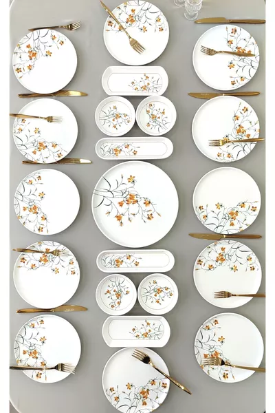 طقم إفطار شيغديم موديل  شخصاً،  قطعة [أصفر ]