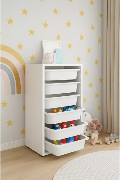 Armoire à jouets pour enfants polyvalente