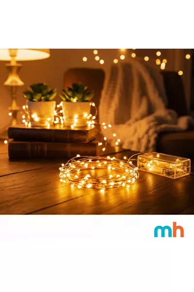 Guirlande lumineuse à LED de 3 mètres (jaune)