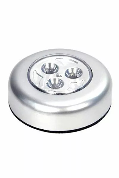 Мини-светодиодная лампа на батарейках, портативная, для шкафа, беспроводное настенное и дверное освещение