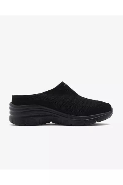 Дамски черни спортни обувки Fashion Fit с отворена задна част Tk Bbk