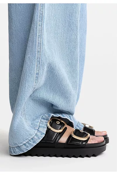 Дамски сандали Camelia с двойна токa и детайл