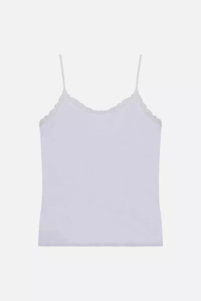 Женская майка с кружевом и тонкими бретелями, комплект из 2 шт. - с кольцом для регулировки