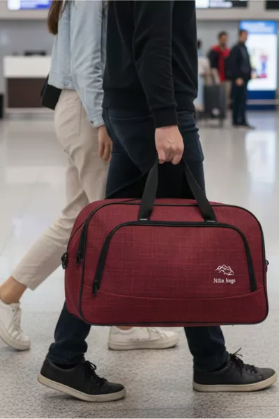  Sac à main et épaule en tissu serviette unisexe pour hôtesse, valise, voyage, vacances, sport, hôpital, avec plusieurs compartiments, cabine