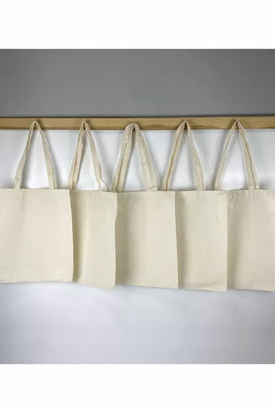 cm 5'li Baskısız Bez Çanta