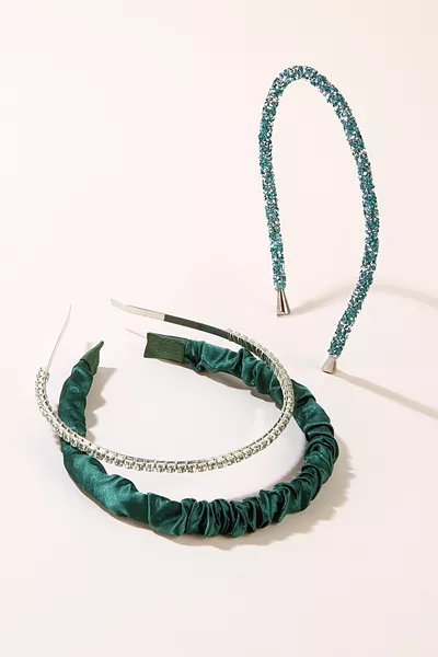 Satin Pearl and Stone Crown Set