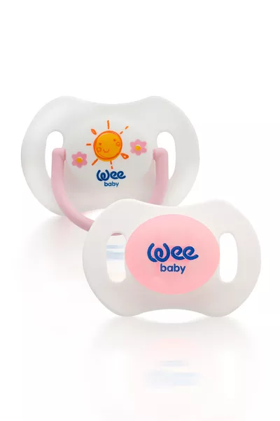 Twin Night and Day Pacifiers No:1 Pink (With Storage Case) 0-6 Months