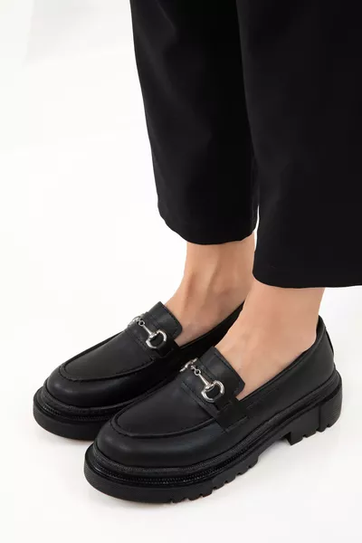 Chaussures Loafer pour Femme Noires 