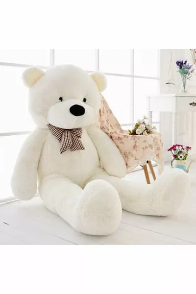 دب محشو عملاق أبيض من كوكوكي بطول  سم