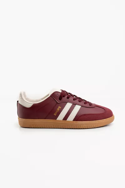 حذاء رياضي نسائي بورغندي بنعل مريح