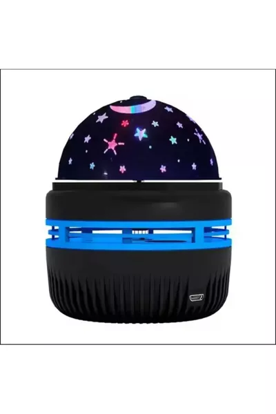 Lampe de nuit rotative avec projecteur Sge, Noël, lune et étoiles, Noël