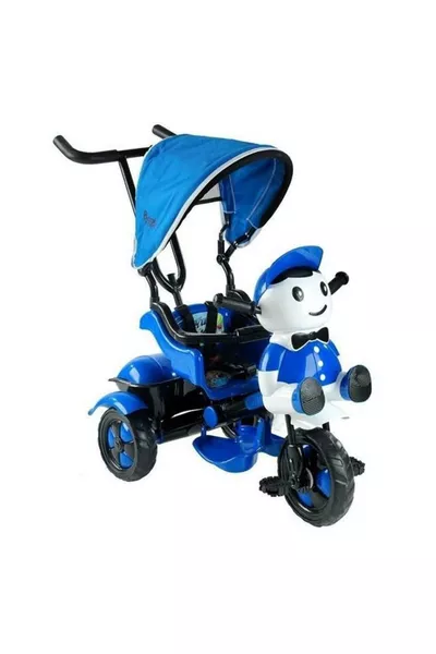 Синий велосипед с тремя колесами и управлением Hope Yupp