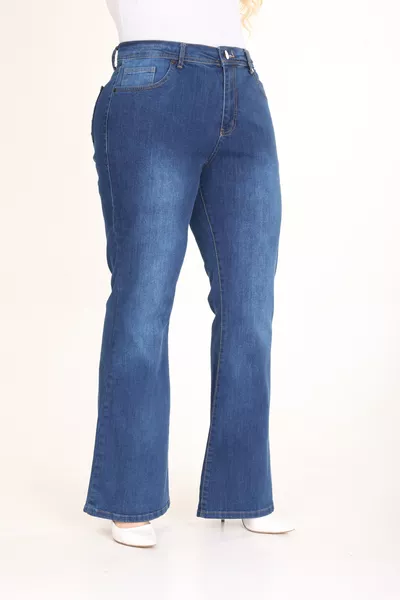 Spanish Leg Stretch Plus Size Jeans Pants