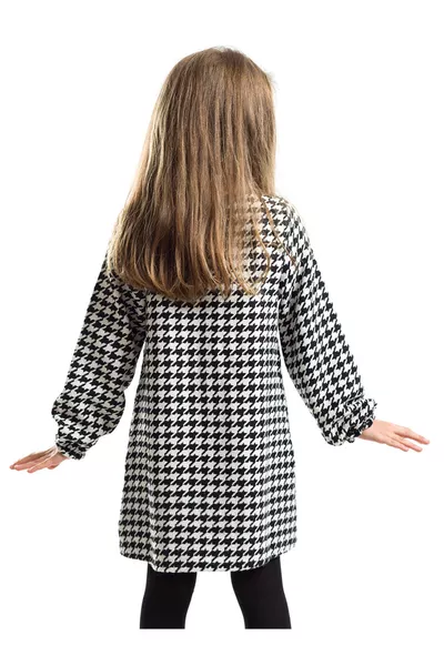 Dostum Zizi Kız Çocuk Dokuma Uzun Kollu Elbise