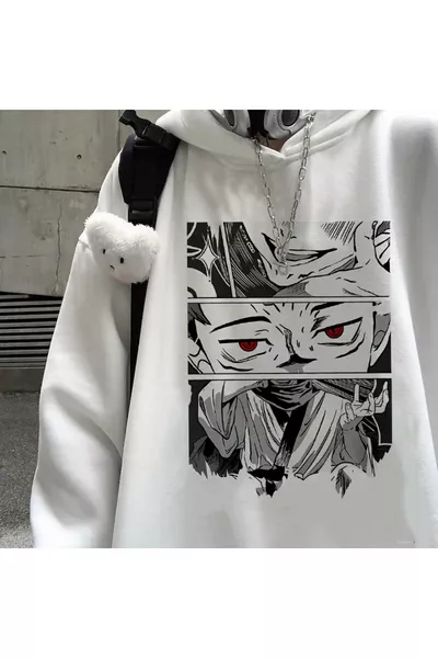 Felpa con cappuccio stampata Jujutsu Kaisen Itadori Yuji