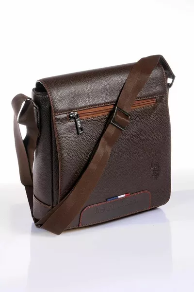 US Polo Assn  Men's Messenger Bag Shoulder Bag Crossbody Men's Bag BROWN