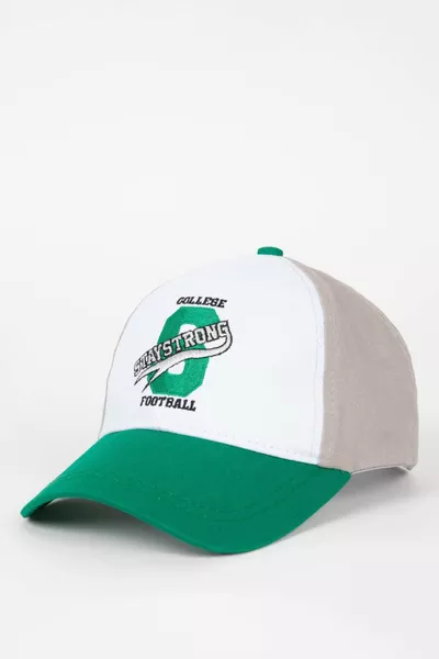 Boys' Embroidered Cotton Baseball Basketball Cap SM