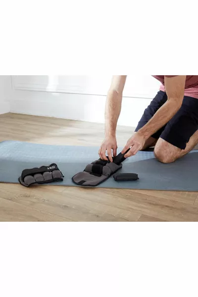 أوزان معصم قابلة للتعديل دوميوس - 2 / 2 كغ - رمادي - تونسوفبيل