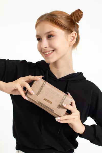 Дамски портфейл  Lazer, цвят визон